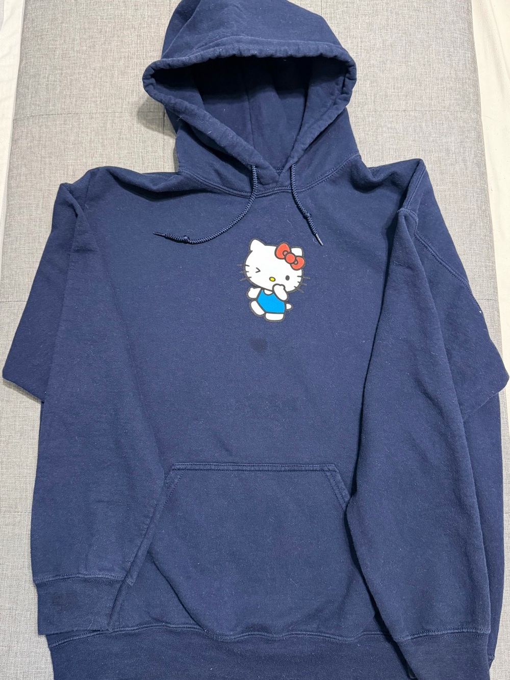 Hello Kitty Navy Blue Graphic Hoodie